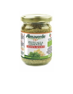 Pesto alla Genovese Biologico Senza Aglio Almaverde Bio Acquista Online su fruttaweb.com