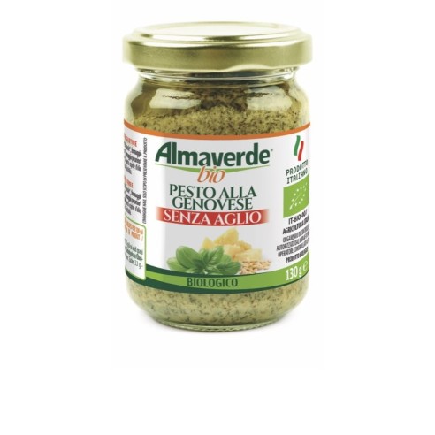 Pesto alla Genovese Biologico Senza Aglio Almaverde Bio Acquista Online su fruttaweb.com