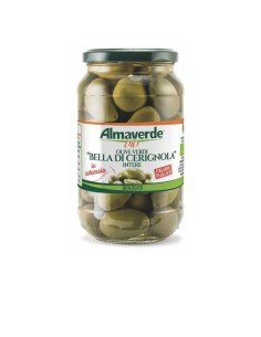 Olive Verdi Biologiche "Bella di Cerignola" Denocciolate Almaverde Bio Acquista Online su FruttaWeb.com