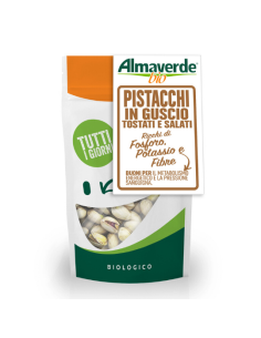 Pistacchi in guscio tostati biologici Almaverde Bio