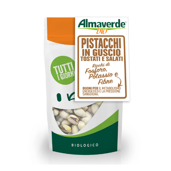 Pistacchi in guscio tostati biologici Almaverde Bio