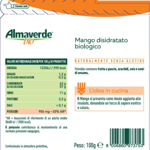 Mango disidratato biologico Almaverde Bio