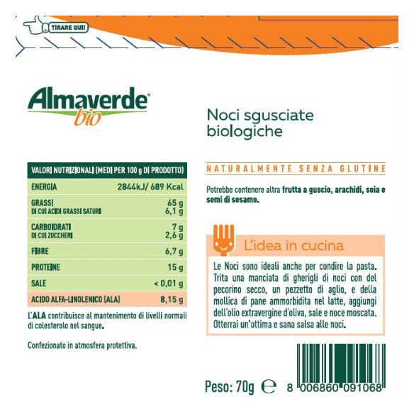 Noci senza guscio Biologiche Almaverde Bio Noci senza guscio Biologiche Almaverde Bio