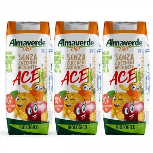 Bevanda ACE biologica in brik 3x200 ml senza zuccheri aggiunti