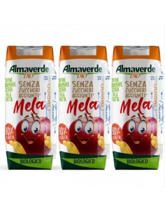 Bevanda Mela biologica in brik 3x200 ml senza zuccheri aggiunti