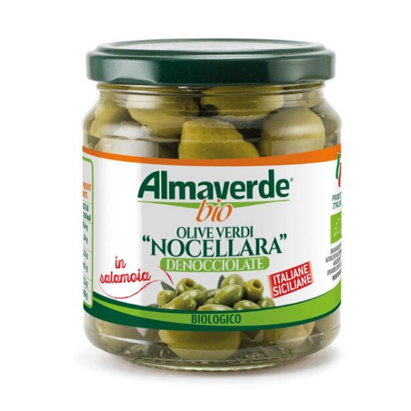 Olive Verdi Biologiche "Nocellara" denocciolate Almaverde Bio