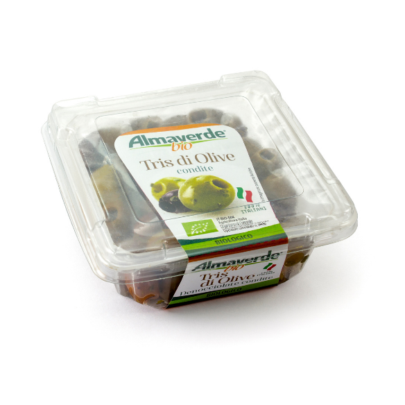 Tris di olive condite denocciolate Almaverde Bio