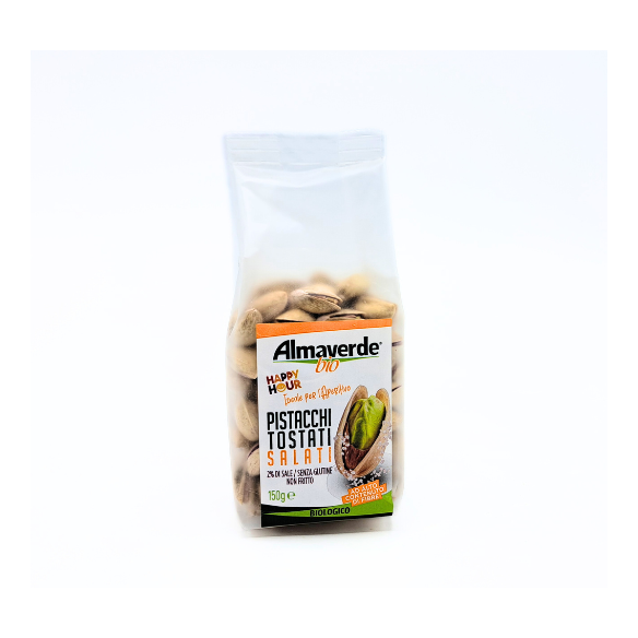 pistacchi in guscio tostati e salati almaverde bio