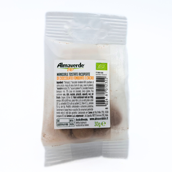 Mandorle al cioccolato fondente Almaverde Bio