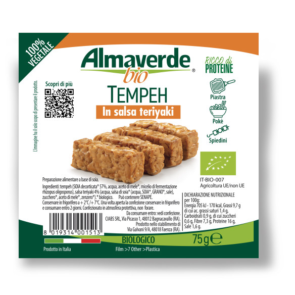 Tempeh in salsa teriyaki almaverde bio