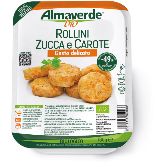 Rollini zucca carota Almaverde Bio