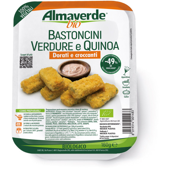 Bastoncini di verdure e quinoa Almaverde Bio