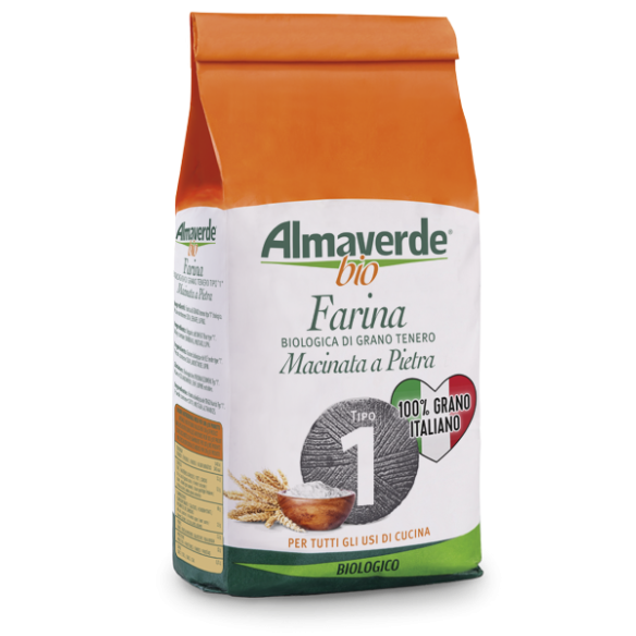 Farina di Grano tenero tipo 1 per Biologica Almaverde Bio